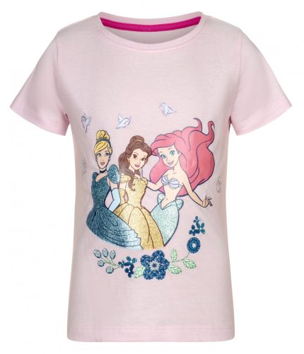 Prințesele Disney, tricou cu mânecă scurtă, top copii 122/128 cm