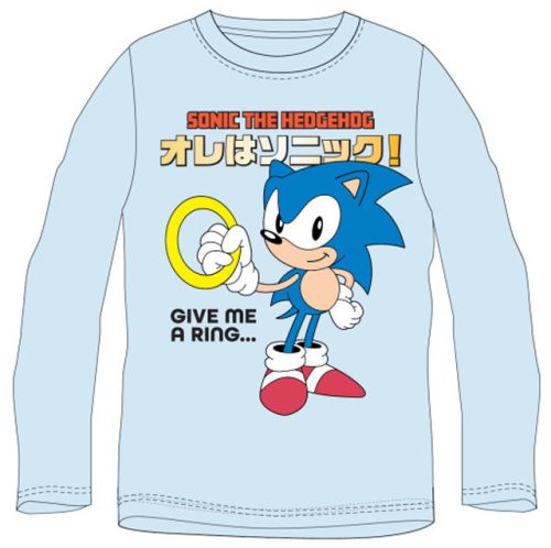 Sonic the hedgehog Ring copil tricou cu mânecă lungă, top 140 cm