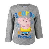 Purcelușa Peppa George tricou lung pentru copii, top 92 cm