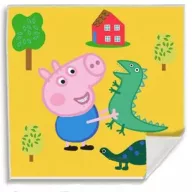   Purcelușa Peppa Prosop De Mână Magic Dino, Prosop De Față, 30x30cm