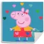 Purcelușa Peppa Prosop Magic Hearts pentru față și mâini 30x30cm