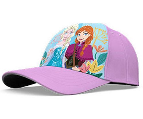Disney Regatul de gheață Purple Flowers șapcă de baseball pentru copii 52 cm