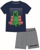 Minecraft copil pijamale scurte 10 ani Minecraft copil pijamale scurte 10 ani