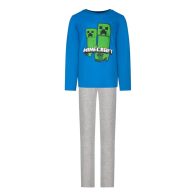   Minecraft TNT Blue pijamale lungi pentru copii 6 ani / 116 cm