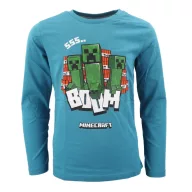   Minecraft Creeper tricou pentru copii cu mânecă lungă, 6 ani