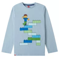   Lego Block Light Blue tricou cu mânecă lungă pentru copii, deasupra 3 ani / 98 cm