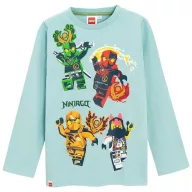   Lego Ninjago Battle Blue tricou lung pentru copii, top 3 ani / 98 cm