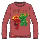 Lego Be Ninja Red Tricou cu mânecă lungă Ninjago pentru copii, 4 ani / 104 cm