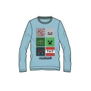 Minecraft Blockbuster tricou cu mânecă lungă pentru copii, top 6 ani