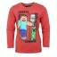 Minecraft Create Red tricou cu mânecă lungă pentru copii, 12 ani / 152 cm
