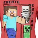 Minecraft Create Red tricou cu mânecă lungă pentru copii, 12 ani / 152 cm