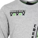 Minecraft Create Grey bluză cu mânecă lungă pentru copii 10 ani / 140 cm
