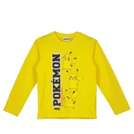   Pokémon Yellow tricou cu mânecă lungă pentru copii, mărimea 12 ani / 152 cm