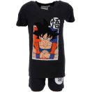 Dragon Ball Saiyan Black pijamale scurte pentru copii 10 ani / 140 cm