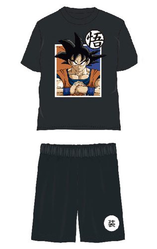Dragon Ball Saiyan Black pijamale scurte pentru copii 8 ani / 128 cm