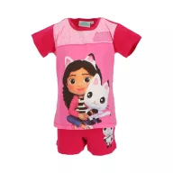   Gabby's Dollhouse Pandy Pink Pandy Paws Pink pijamale scurte pentru copii 2 ani / 92 cm