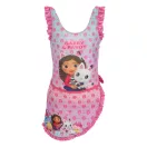 Gabby's Dollhouse Pandy set costum de baie și sarong pentru copii 7 - 8 ani / 122 - 128 cm