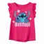 Disney Lilo și Stitch Tiny Smile Pink tricou scurt pentru copii, top 3 ani / 98 cm