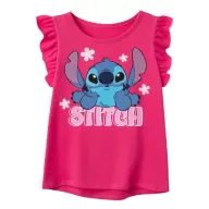   Disney Lilo și Stitch Tiny Smile Pink tricou scurt pentru copii, deasupra 4 ani / 104 cm