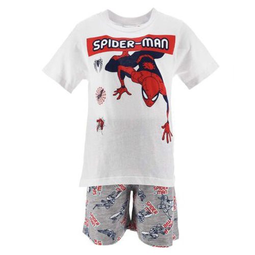 Omul Păianjen Climb White pijamale scurte pentru copii 8 ani / 128 cm