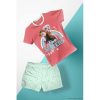 Disney Regatul de gheață Best Sisters Peach pijama scurtă pentru copii 8 ani / 128 cm