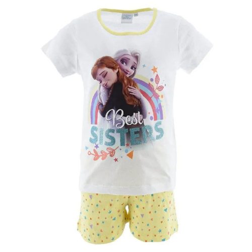 Disney Regatul de gheață Best Sisters White pijamale scurte pentru copii 5 ani / 110 cm