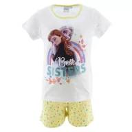   Disney Regatul de gheață Best Sisters White pijama scurtă pentru copii 8 ani / 128 cm