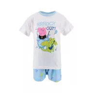   Purcelușa Peppa Rock Out White pijama scurtă pentru copii 3 ani / 98 cm