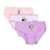 Disney Minnie  Purple Dots lenjerie de corp pentru copii, chiloți 3 bucăți/pachet 6 - 8 ani / 116 - 128 cm