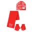 Hello Kitty Bow Red set pălărie + fular + mănuși copii 54 cm