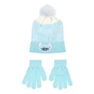   Disney Lilo și Stitch Ombre Blue set căciulă + mănuși pentru copii 52 cm