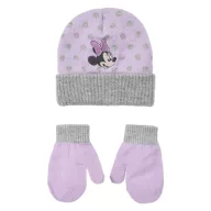   Disney Minnie Dots Purple set căciulă + mănuși pentru bebeluși 48 cm