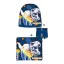 Jurassic World Attack Dark Blue set de căciulă + snood + mănuși copii 54 cm