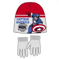   Avengers Captain America set de căciulă + mănuși pentru copii 52 cm