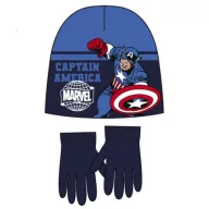   Avengers Captain America set de căciulă + mănuși pentru copii 52 cm