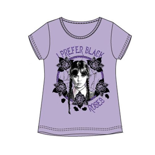Wednesday Black Roses tricou scurt pentru copii, top 6 ani