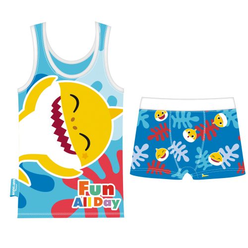 Baby Shark Fun Day tricou + boxeri set, pijamale scurte 2-7 ani