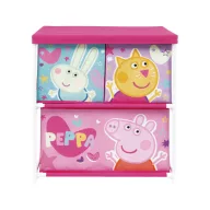   Purcelușa Peppa Suport de depozitare pentru jucării cu 3 compartimente 53x30x60 cm