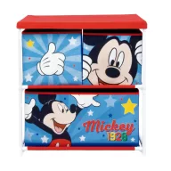   Disney Mickey  Star Suport de depozitare pentru jucării cu 3 compartimente 53x30x60 cm