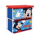 Disney Mickey  Star Suport de depozitare pentru jucării cu 3 compartimente 53x30x60 cm