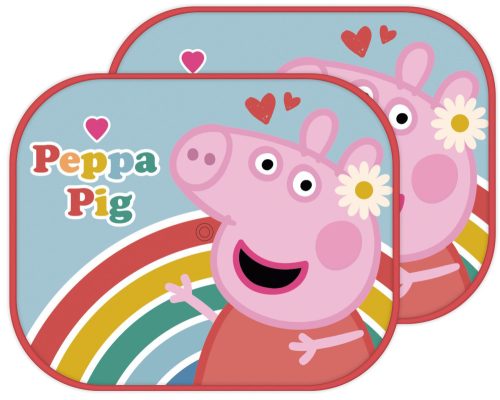 Purcelușa Peppa Rainbow copertină pentru fereastră 2 buc.