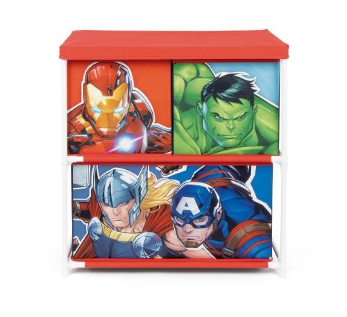 Avengers Organizator de depozitare a jucăriilor cu 3 compartimente 53x30x60 cm