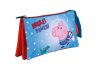 Purcelușa Peppa Rocket penare cu 3 compartimente 21 cm