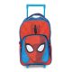 Omul Păianjen Web Weaver rucsac de grădiniță cu roți, geantă 36 cm