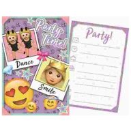 Emoji Invitație Purple Party