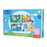 Purcelușa Peppa Puzzle distractiv 4 în 1