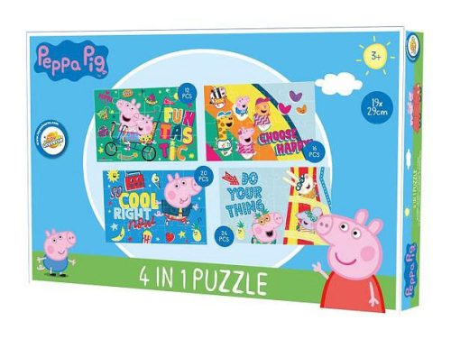 Purcelușa Peppa Fun puzzle 4 în 1