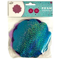 Colorat Formă de spumă holografică scoică 12 buc