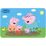 Purcelușa Peppa Mud Bath covoraș de masă 43x28 cm