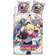   Naruto Ninja Squad Lenjerie de pat Boruto 140×200cm, 63×63 cm microfibră